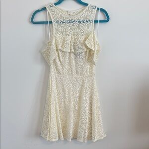 B Darlin Cream Sundress Mini